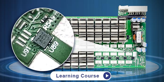 Antminer S9 hash board basics for temp sensing circuit