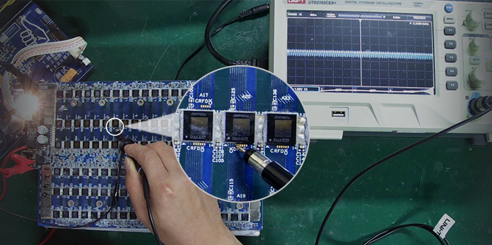 Signal waveform measure method for Avalon 1246 ASIC chip