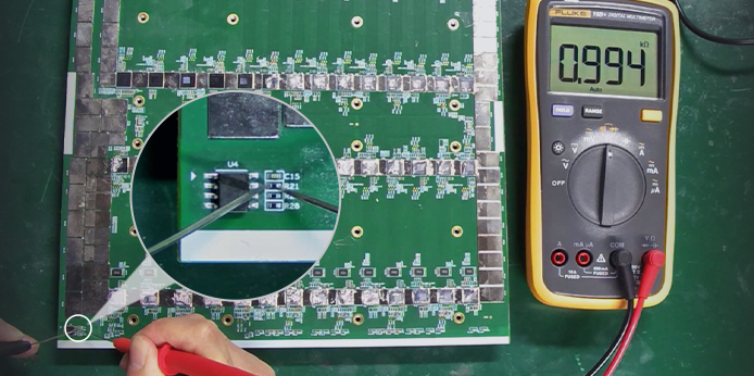 Troubleshooting method for temperature sensor faults on the KS3M hash board