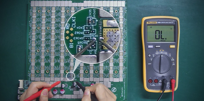 ASIC chip signals for Antminer L7 hash board