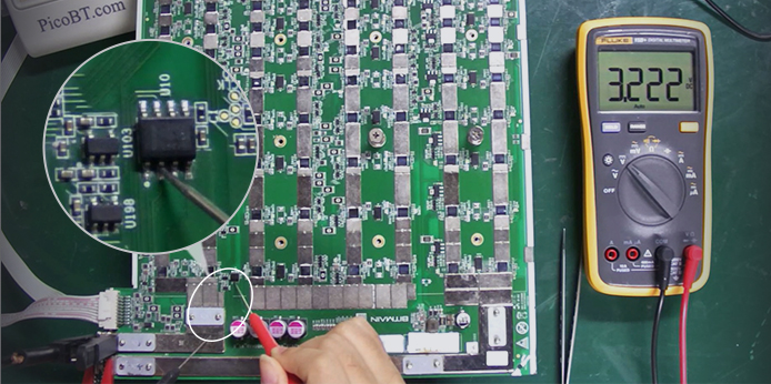 Temperature sensing circuit of BHB42831 S19 hash board