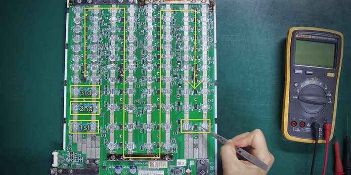 Antminer KS5 hashboard basic structure