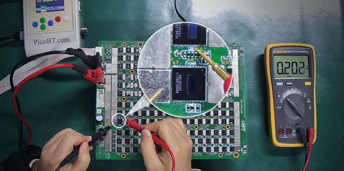 Troubleshooting of abnormal RO signal causing 0 ASIC detection for S19pro hydro hash board