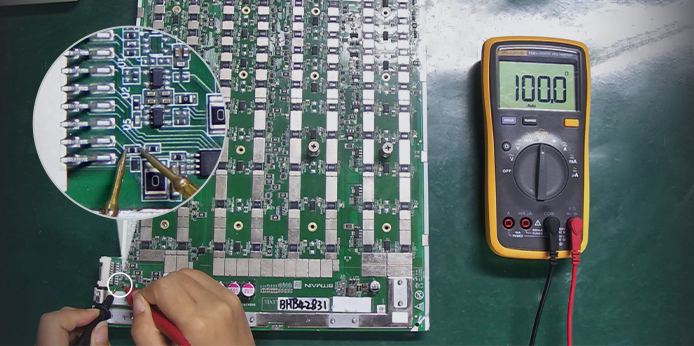 Antminer S19 BHB42831 hash board temperature sensing circuit failure repair method