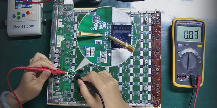 Repair method for S19K Pro BHB56903 hash board detecting only 75 ASIC chips