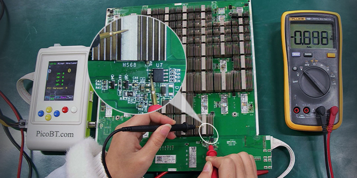Antminer S19 NBS1902 hash board temperature sensor fault