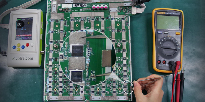 Detects 20 ASIC chips on S19 BHB42831 hashboard