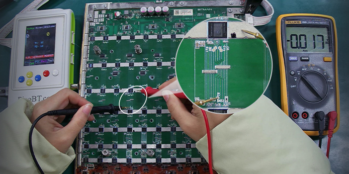 S19K Pro BHB56903 hash board detects 0 chip