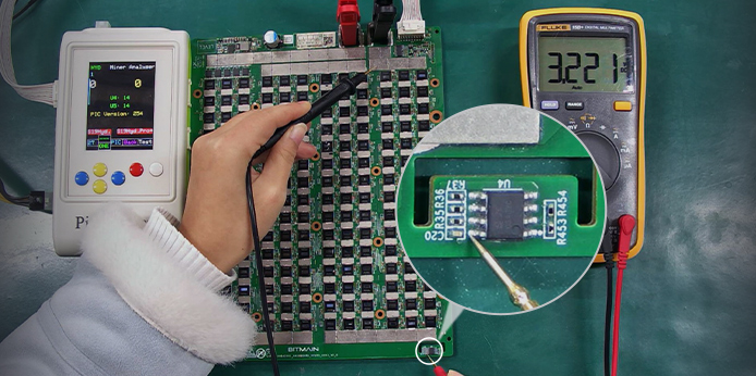 S19pro hydro hash board temperature sensor circuit repair method