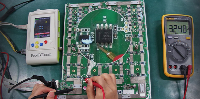 Repair the temp  fault on S19 BHB42831 hash board
