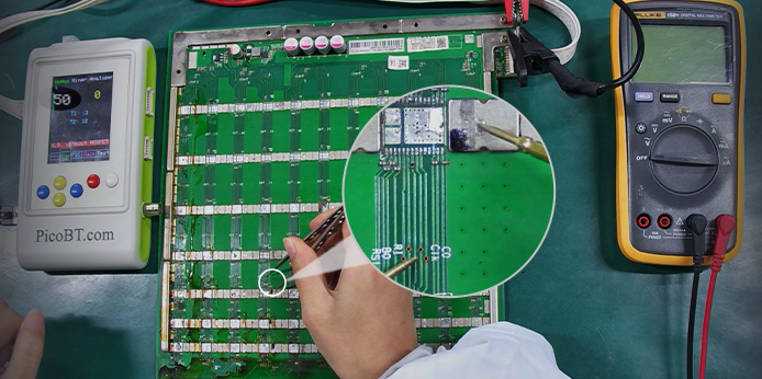 BHB56902 hash board only detected 74 ASIC chips