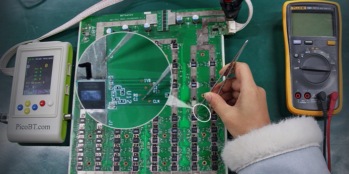 S19 NBS1902 hashboard detected 7 ASIC chips fault