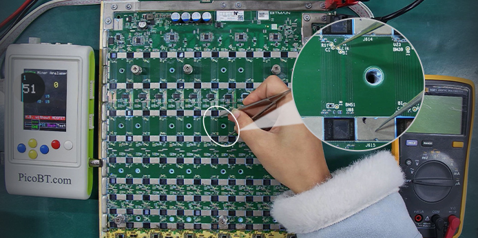 Only found 51 asics on T21 hash board