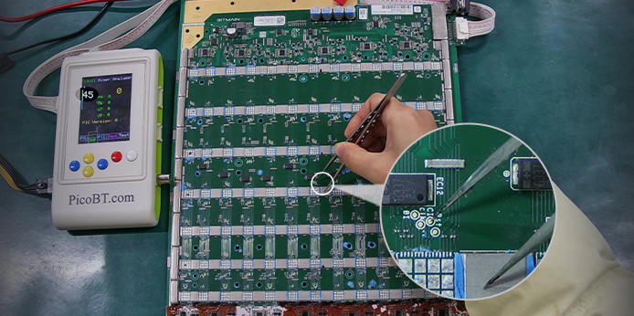 S21XP hashboard detects 87 chip