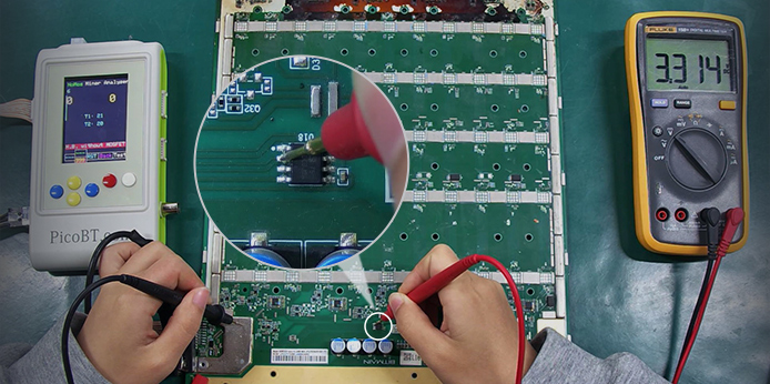Antminer S21 plus hash board temperature sensing circuit repair knowledge