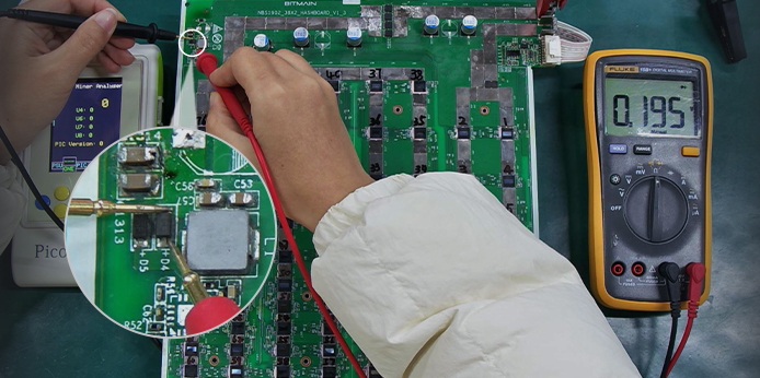 S19 NBS1902 hash board 19V boost circuit anomaly leading to 0 ASIC find