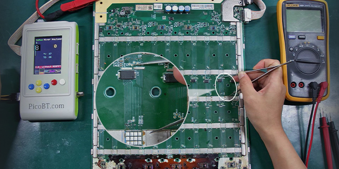 Troubleshooting for S21 plus hash board only detects 8 ASIC chips