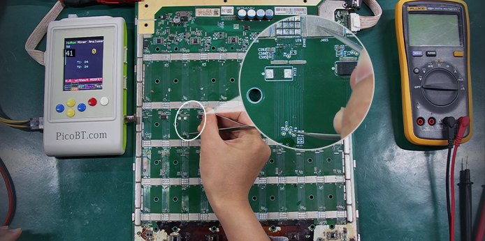 S21 plus hashboard detects 54 ASIC chips faulty repair methods