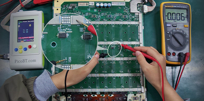 S21 plus hashboard detected 0 ASIC chips due to an abnormal RI signal