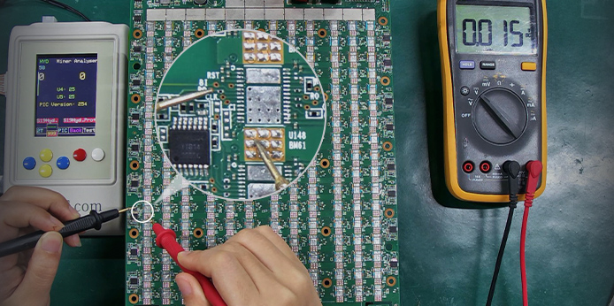 S19XP Hydro hashboard finds 0 ASIC due to RO signal fault