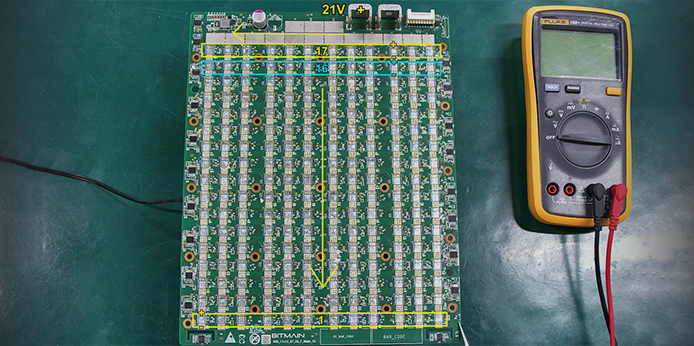Working principle of S19XP Hydro hash board domain voltage
