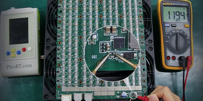 25V boost circuit on the S19eXP Hydro hash board fails