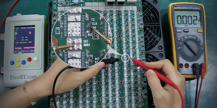 RO signal anomaly causes S19eXP Hydro hashboard to detect 0 ASICs