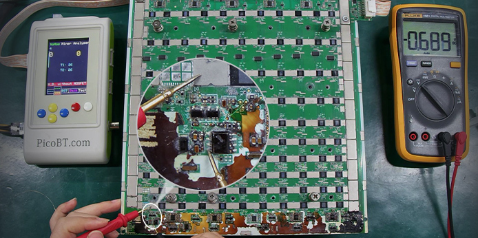 S19XP hashboard had 0 ASIC chips found due to an LDO circuit malfunction