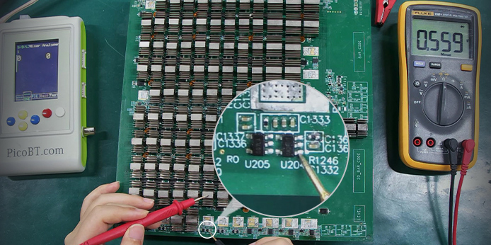 L7 hashboard finds 0 ASICs because of abnormal LDO circuit