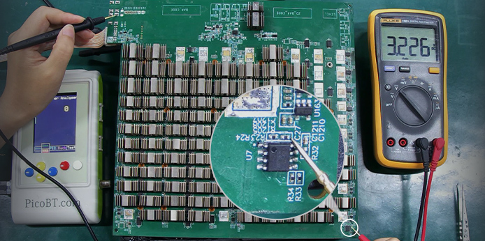 Troubleshoot and repair L7 hashboard temperature sensor fault